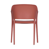 Set of Two Fara Outdoor Dining Chair - Dessert Red