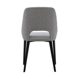 Set of Two Tiff Dining Chair - Light Grey - Rug & Weave