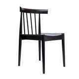 Set of Two Rosedale Dining Chair - Black - Rug & Weave