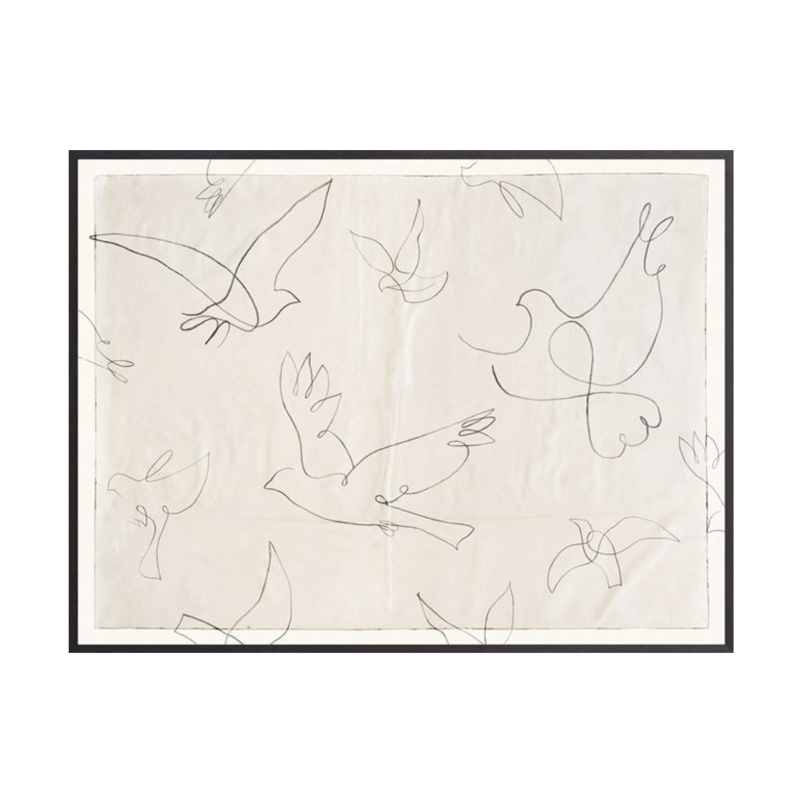 "Birds In Flight" Framed Art Print - Rug & Weave