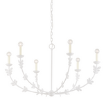 Florian Chandelier Large LIGHTING - chandelier Hudson Valley Lighting Gesso White