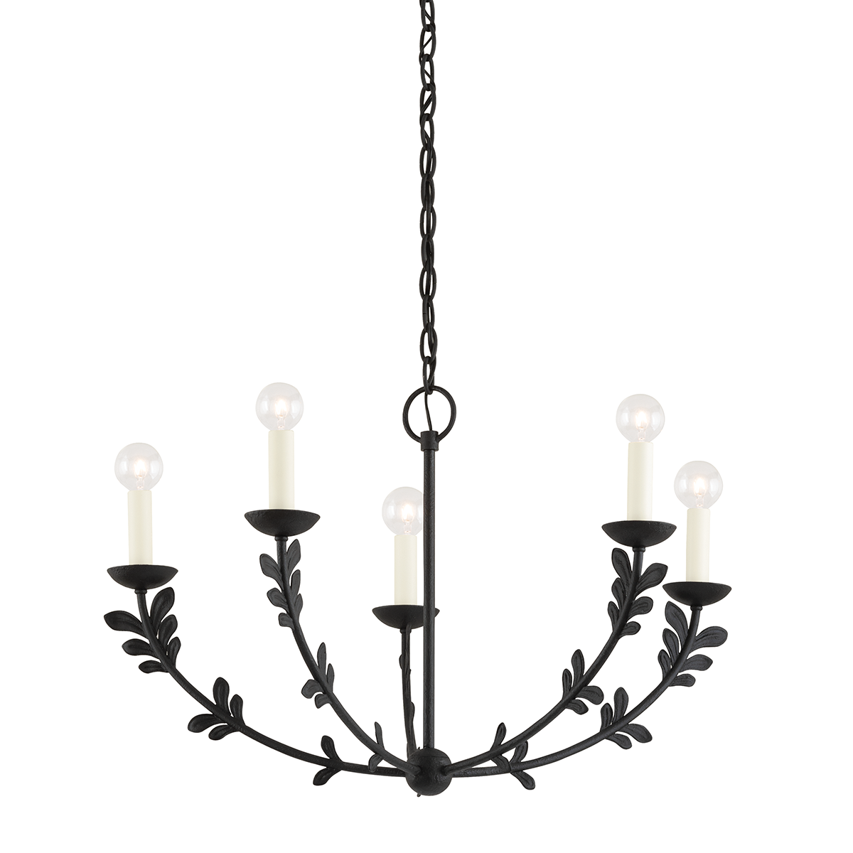 Florian Chandelier Small LIGHTING - chandelier Hudson Valley Lighting Black Iron