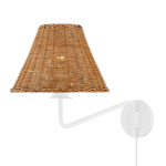 Issa Plug In Wall Sconce sconce Hudson Valley Lighting Textured White