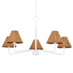 Issa Chandelier LIGHTING - chandelier Hudson Valley Lighting Textured White