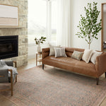 Angela Rose x Loloi Aubrey Blue/ Terracotta Rug 0-RUGS Loloi
