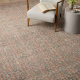 Angela Rose x Loloi Aubrey Blue/ Terracotta Rug 0-RUGS Loloi