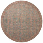 Angela Rose x Loloi Aubrey Blue/ Terracotta Rug 0-RUGS Loloi