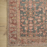 Angela Rose x Loloi Aubrey Blue/ Terracotta Rug 0-RUGS Loloi