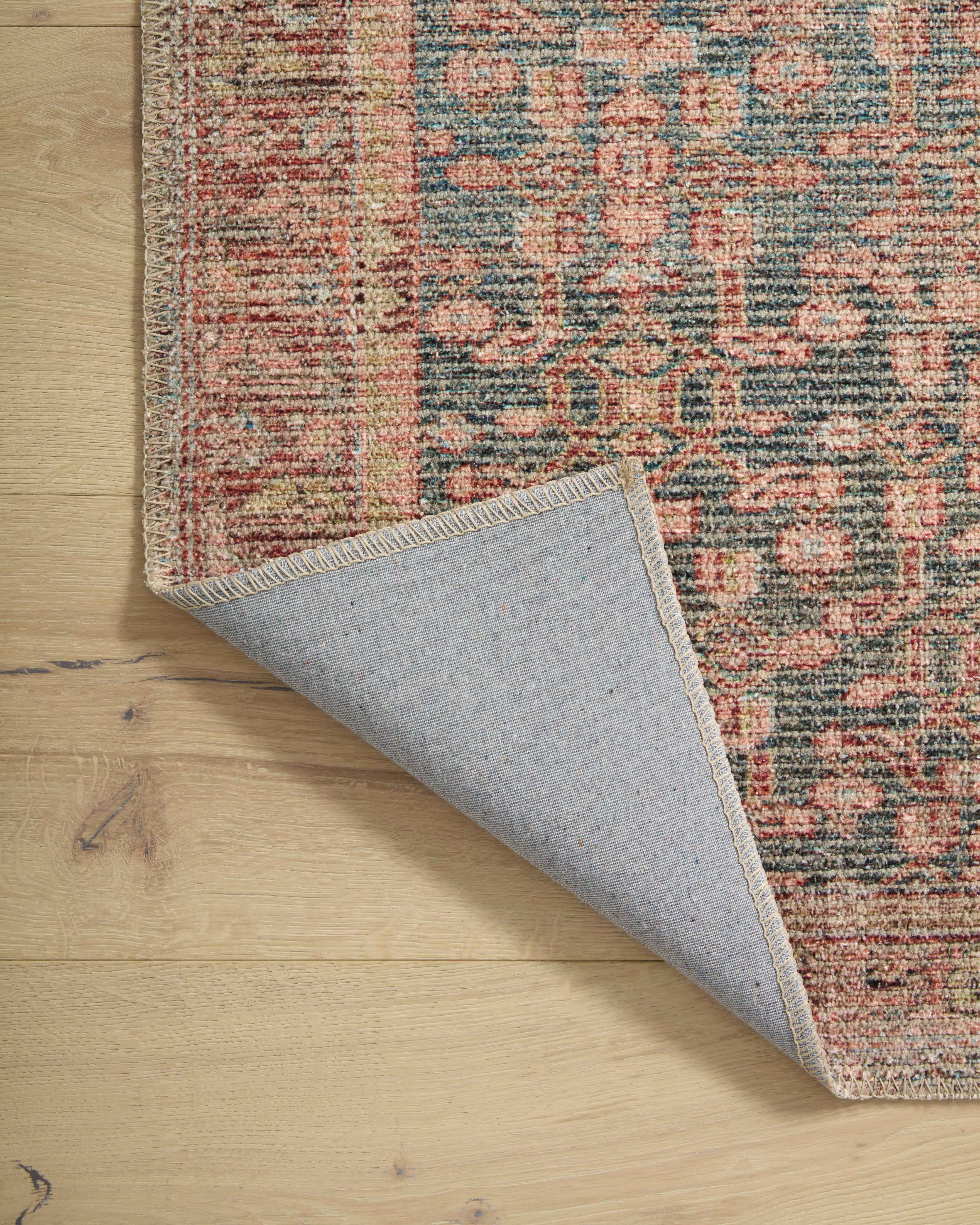 Angela Rose x Loloi Aubrey Blue/ Terracotta Rug 0-RUGS Loloi