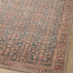 Angela Rose x Loloi Aubrey Blue/ Terracotta Rug 0-RUGS Loloi
