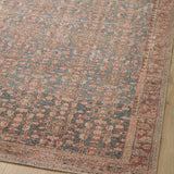 Angela Rose x Loloi Aubrey Blue/ Terracotta Rug 0-RUGS Loloi