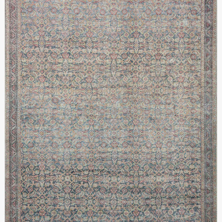 Loloi Adrian Denim / Multi Rug 2-RUGS-patterned Loloi