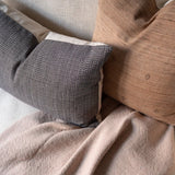 Mocha Tussar Pillow Cover 1 - PILLOWS - Tussar - neutral Rug & Weave Pillows