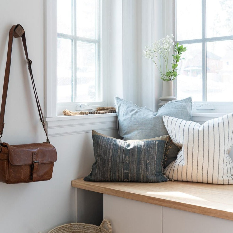 Thai Simple Stripes Pillow Cover 1 - PILLOWS - Thai - neutral Rug & Weave Pillows
