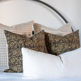 Aja Floral Pillow Cover 00-1 - PILLOWS - block print - neutral Rug & Weave Pillows