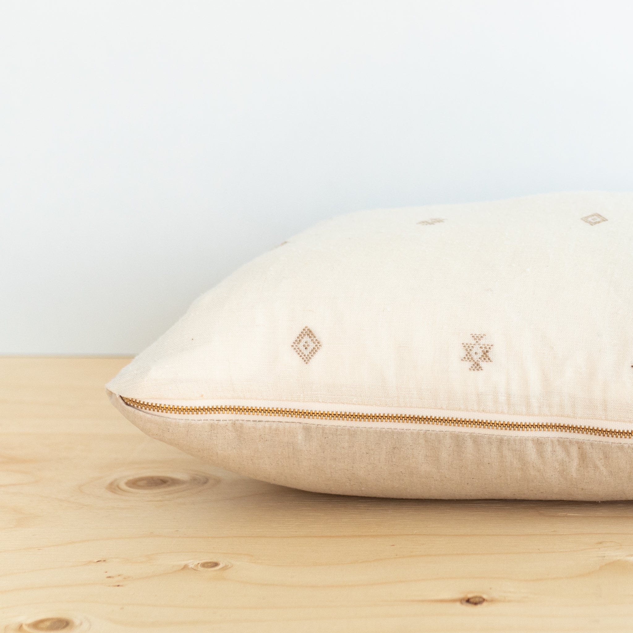 Pearl Tussar Pillow Cover 1 - PILLOWS - Tussar - neutral Rug & Weave Pillows
