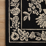 Rifle Paper Co. x Loloi Arboretum Black Rug 1-RUGS-wool rugs Loloi