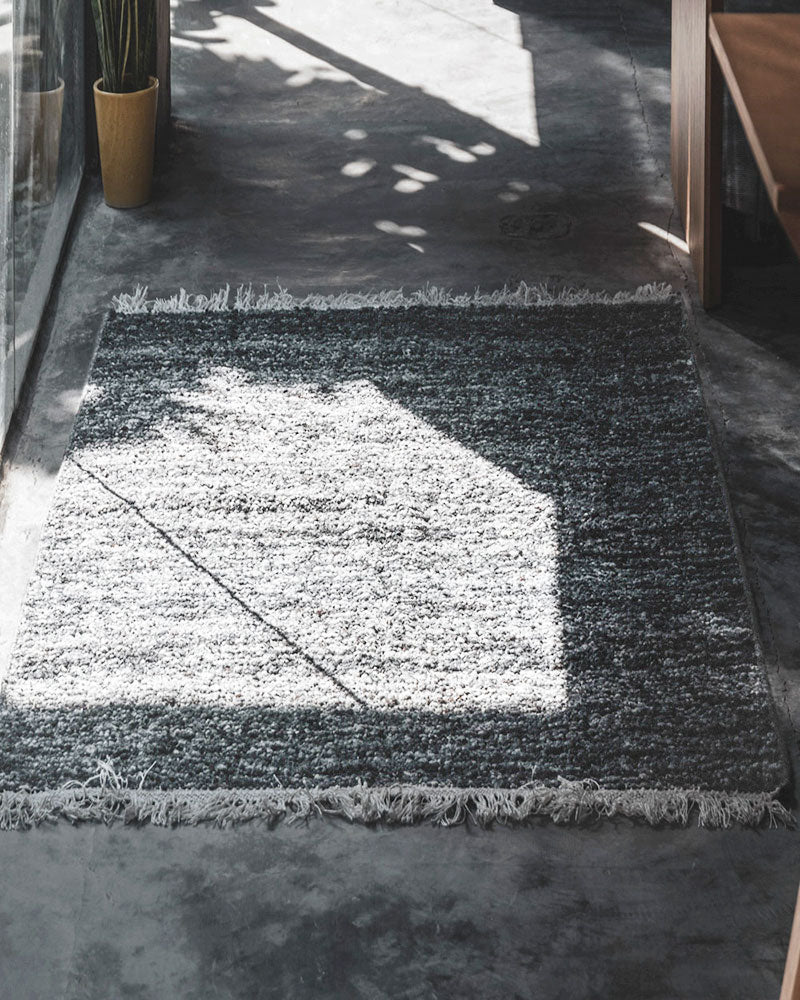 Aquarius Charcoal Rug 0-RUGS - patterned Mark Krebs