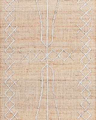 Argan Kabara Natural patterned rugs Momeni 2'3" x 8'0"