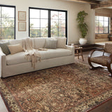 Magnolia Home by Joanna Gaines x Loloi Banks Brick / Ivory Rug 1 - RUGS - patterned Loloi
