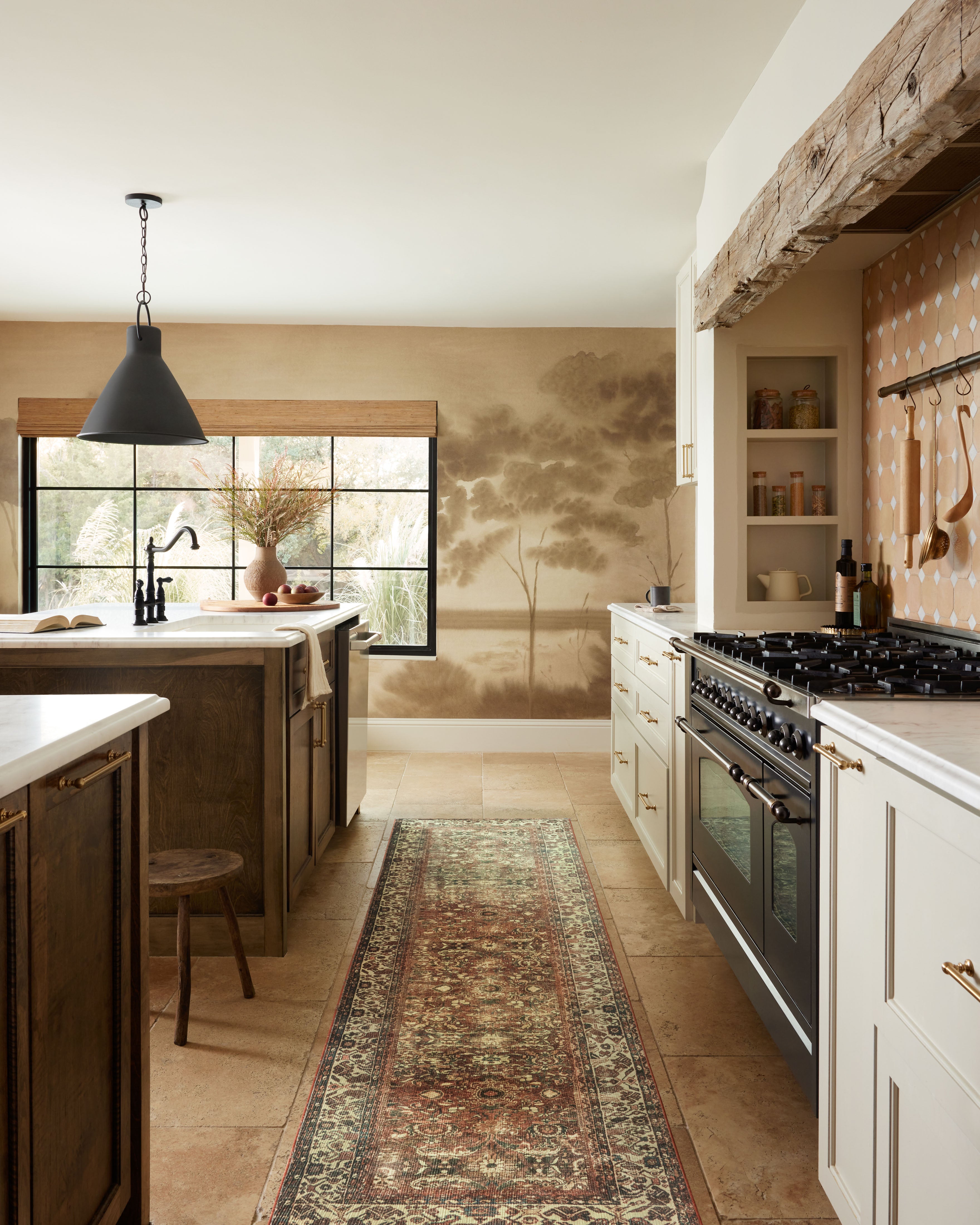 Magnolia Home by Joanna Gaines x Loloi Banks Brick / Ivory Rug 1 - RUGS - patterned Loloi