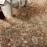 Magnolia Home by Joanna Gaines x Loloi Banks Brick / Ivory Rug 1 - RUGS - patterned Loloi