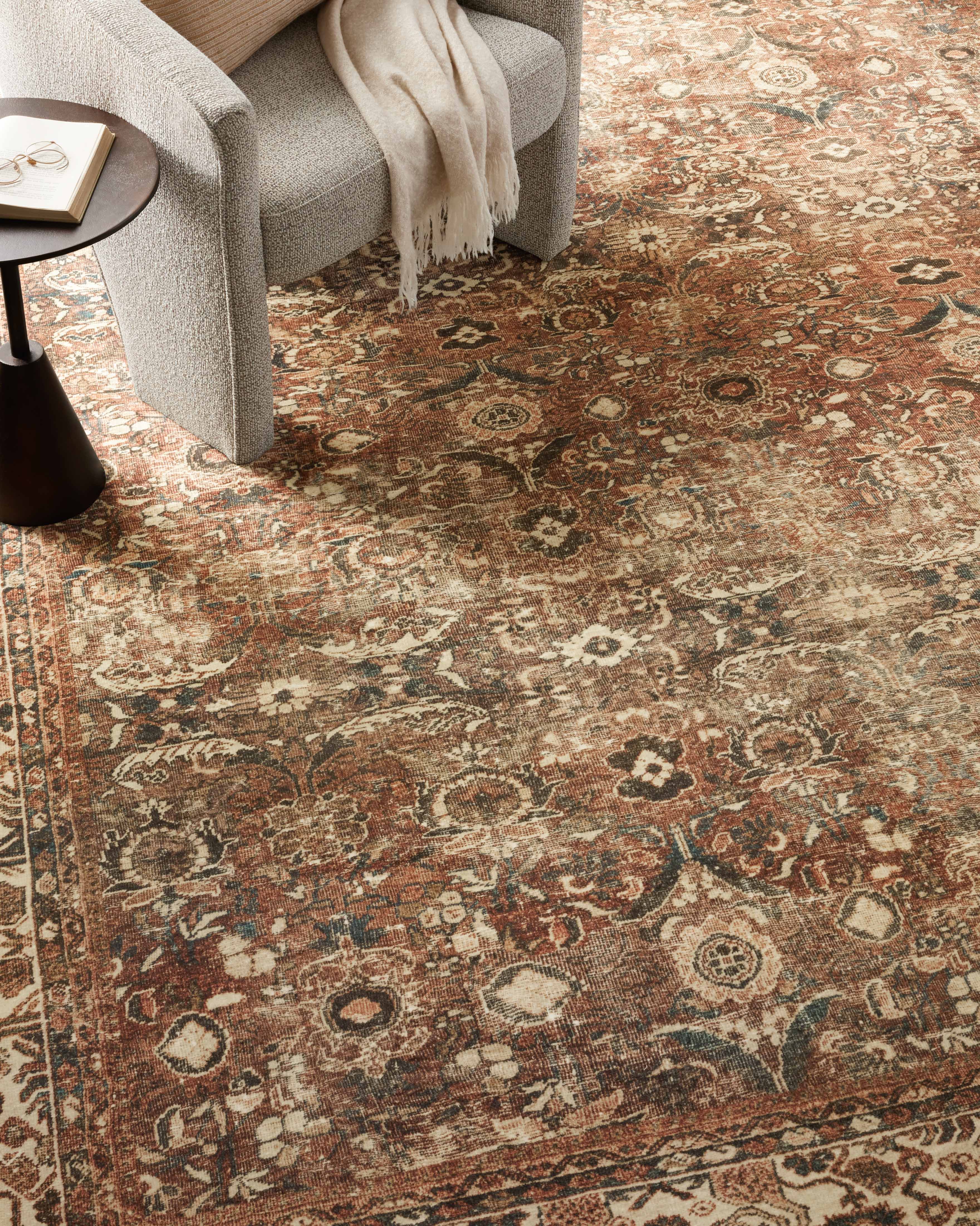 Magnolia Home by Joanna Gaines x Loloi Banks Brick / Ivory Rug 1 - RUGS - patterned Loloi