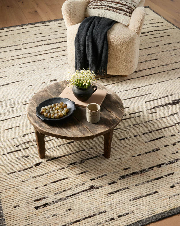 Amber Lewis x Loloi Briyana Natural / Black 1-natural fibre rugs Loloi