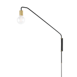 Becca Plug-In Sconce LIGHTING - sconce Hudson Valley Lighting Soft Black