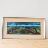 "Boats in the Morning" Vintage Painting ARTWORK - vintage painting Rug & Weave Art