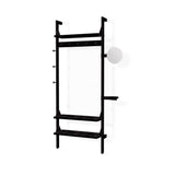 Gus* Modern Branch 1 - Entryway Unit 19 - FURNITURE - office storage Gus Black Uprights Black Brackets Black Shelves