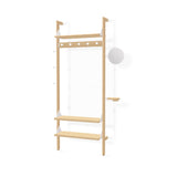 Gus* Modern Branch 1 - Entryway Unit 19 - FURNITURE - office storage Gus Blonde Uprights White Brackets Blonde Shelves