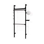 Gus* Modern Branch 1 - Wardrobe Unit 19 - FURNITURE - office storage Gus Black Uprights Black Brackets Black Shelves
