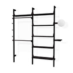 Gus* Modern Branch 2 - Display Unit 19 - FURNITURE - office storage Gus Black Uprights Black Brackets Black Shelves