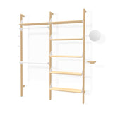 Gus* Modern Branch 2 - Display Unit 19 - FURNITURE - office storage Gus Blonde Uprights White Brackets Blonde Shelves