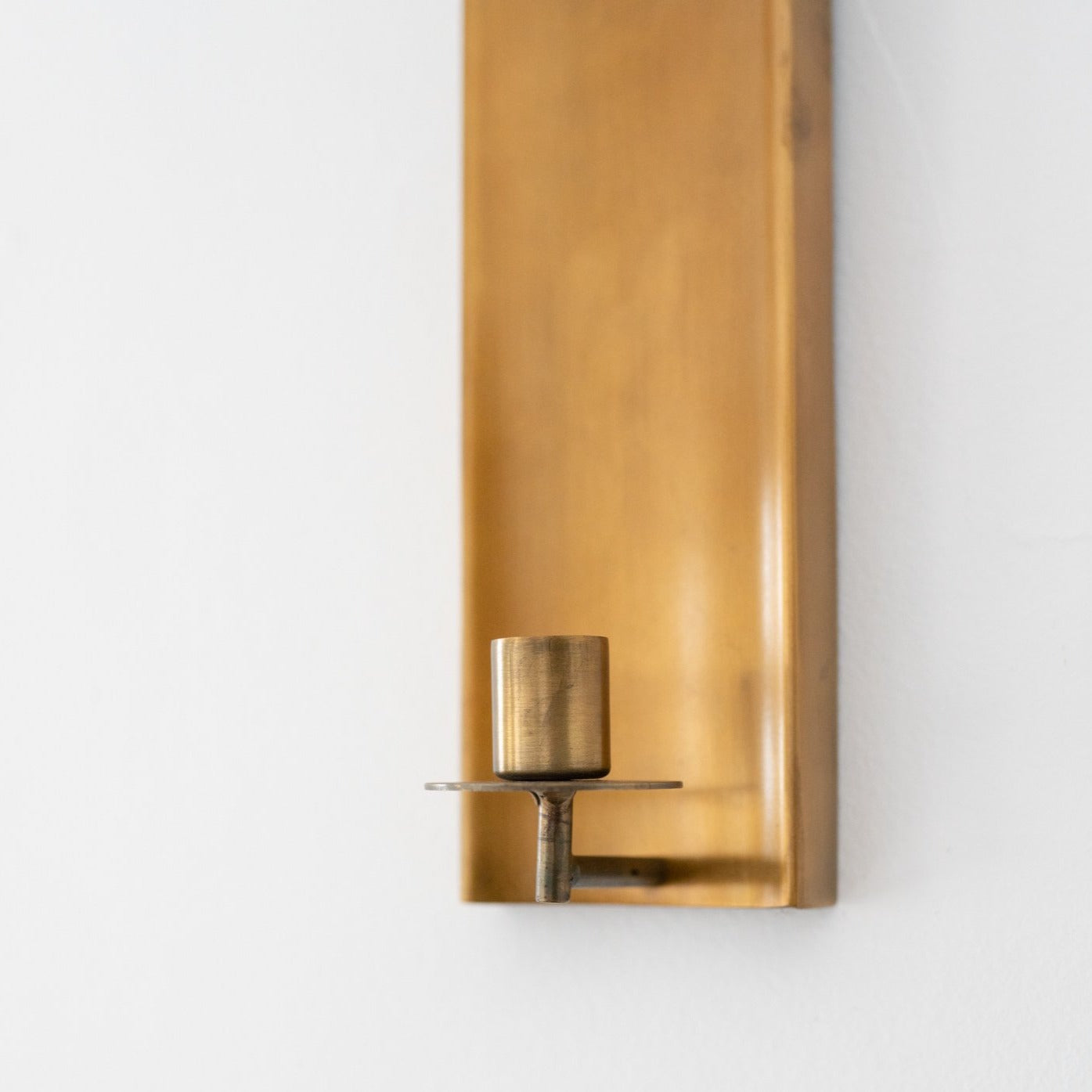 Brass Channel Wall Sconce Candle Holder - Rug & Weave