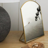 Brass Finish Vanity Mirror - Rug & Weave
