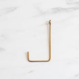 Handmade Brass Single Hook wall hook Fog Linen Work Medium