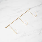 Brass Triple Wall Hook wall hook Fog Linen Work