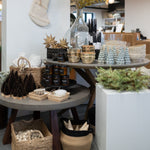 Brown Glitter Bottle Brush Tabletop Tree CHRISTMAS 2023 Creative Co-op (DYA)