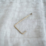 Handmade Brass Single Hook wall hook Fog Linen Work