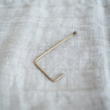 Handmade Brass Single Hook wall hook Fog Linen Work