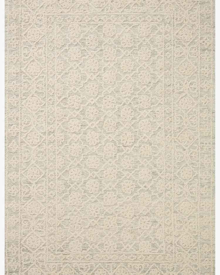 Loloi Cecelia Mist / Ivory Rug RUGS - wool Loloi