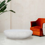 Medina Stone Coffee Table 4 - d - FURNITURE - coffee table - oval Renwil