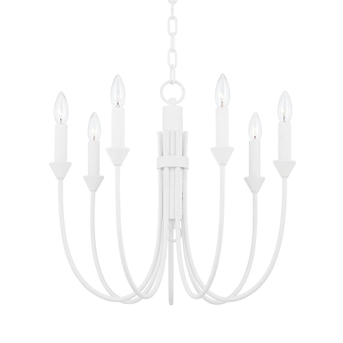 Cate Chandelier - Gesso White LIGHTING - chandelier Hudson Valley Lighting