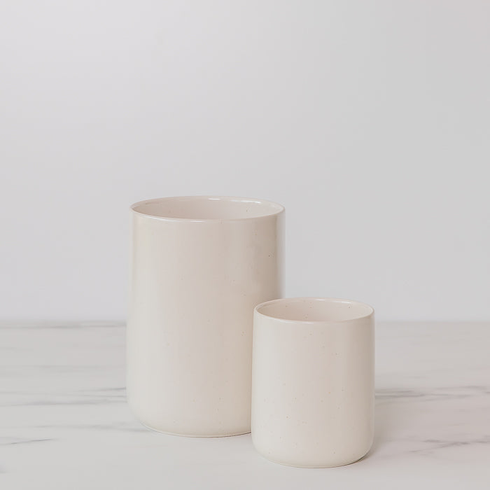 Ceramic Vanilla Utensil Holder - Rug & Weave