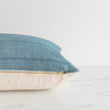 Cerulean Silk Bhujodi Fringe Pillow Cover - Rug & Weave