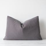 Charcoal Linen Pillow Cover 1 - PILLOWS - linen - neutral Rug & Weave Pillows 16" x 24"