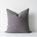 Charcoal Linen Pillow Cover 1 - PILLOWS - linen - neutral Rug & Weave Pillows 22" x 22"