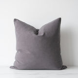 Charcoal Linen Pillow Cover 1 - PILLOWS - linen - neutral Rug & Weave Pillows 22" x 22"